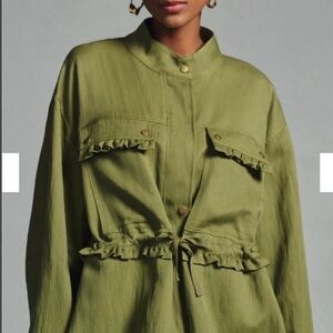 NWT Anthropologie Olive Utility Jacket